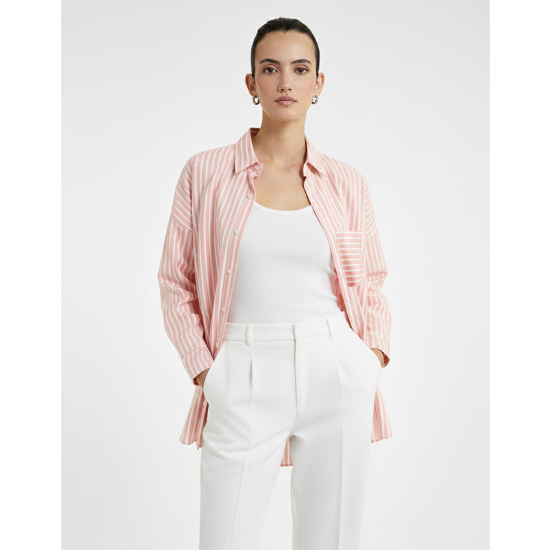 Pink Stripes Oversized Shirt | Montivo Pakistan