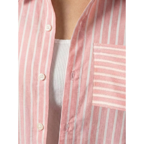 Pink Stripes Oversized Shirt | Montivo Pakistan