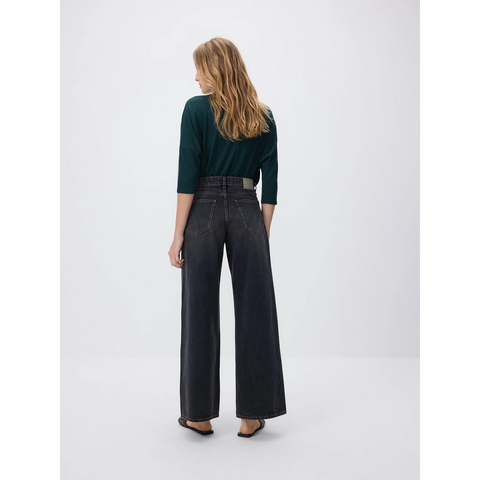 Charcoal Long Wide Leg Jeans | Montivo Pakistan