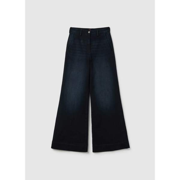 Wide Leg Blue Denim Jeans | Montivo Pakistan