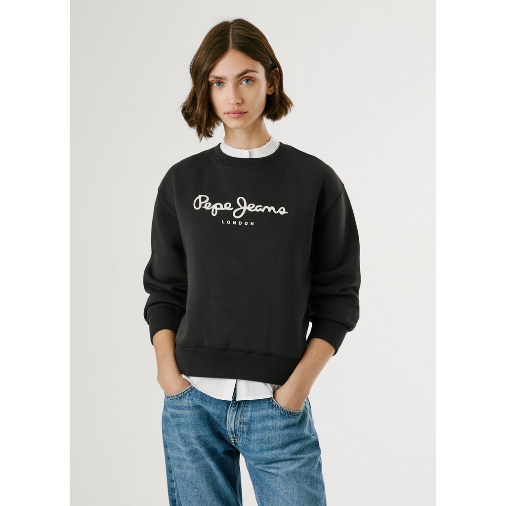 Black Pepe Printed Sweatshirt | Montivo Pakistan