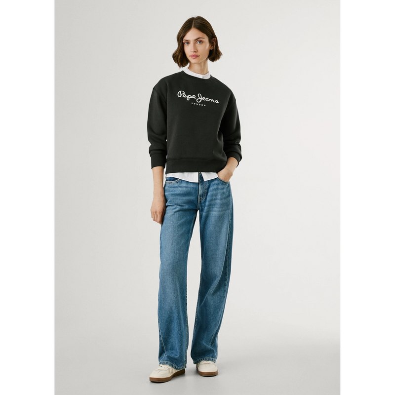 Black Pepe Printed Sweatshirt | Montivo Pakistan