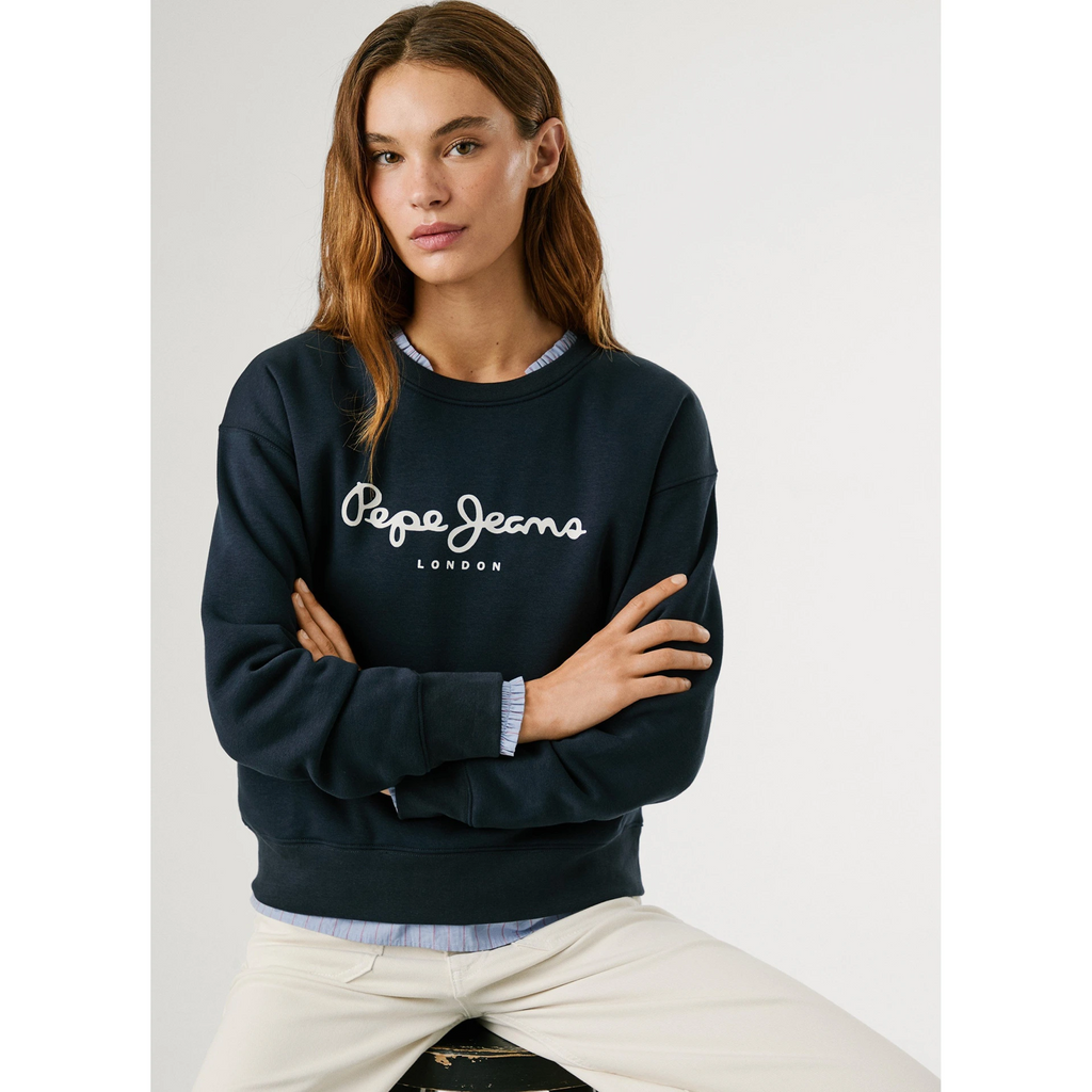 Navy Pepe Printed Sweatshirt | Montivo Pakistan