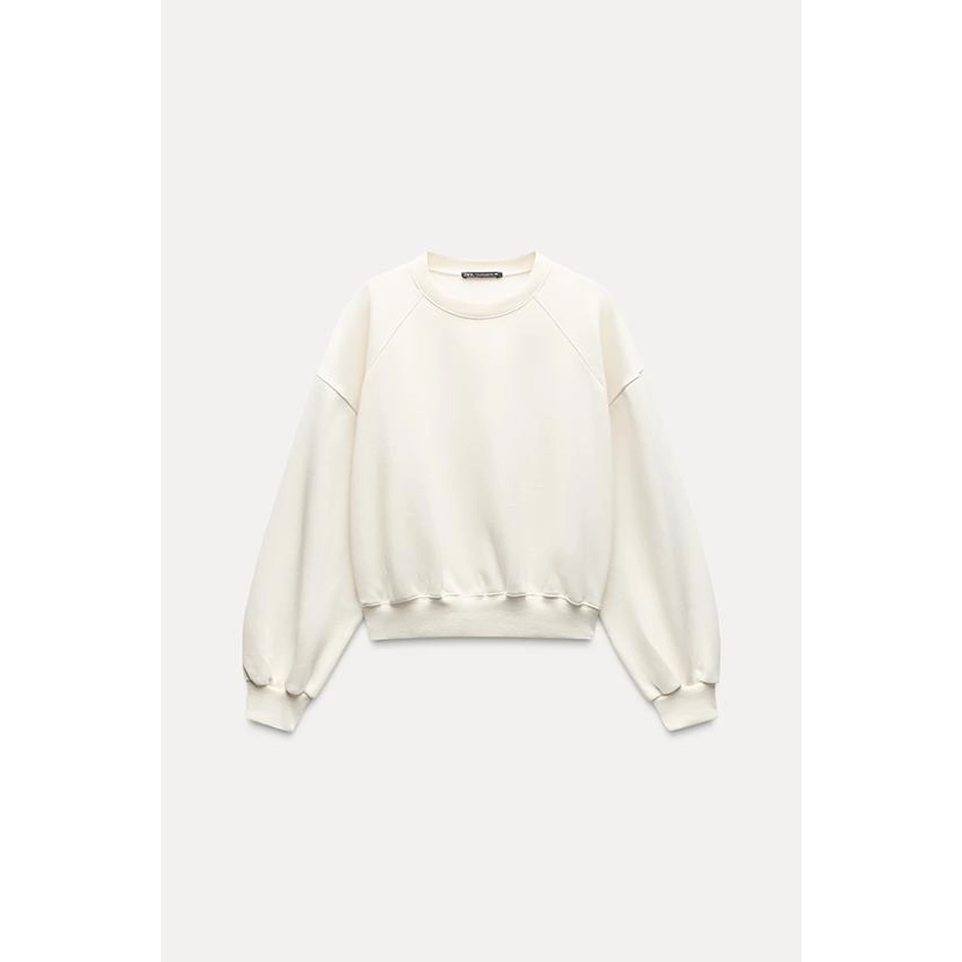 Off-White Puff Sleeves Oversized Sweatshirt | Montivo Pakistan