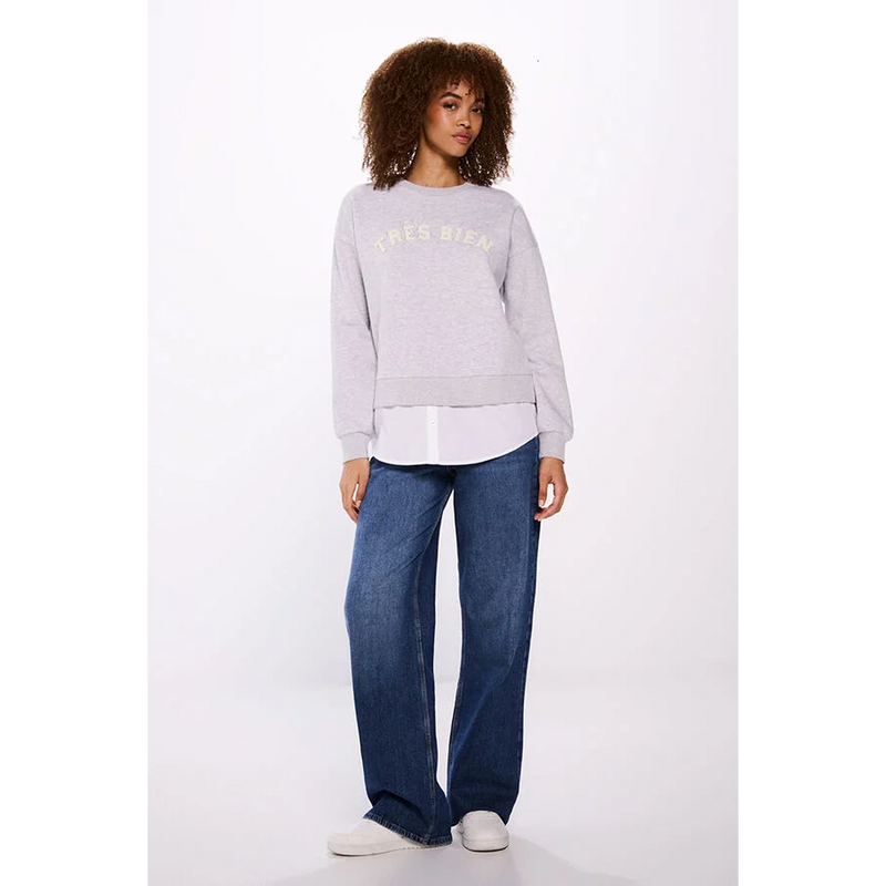 Grey Tres Bien Sweatshirt | Montivo Pakistan