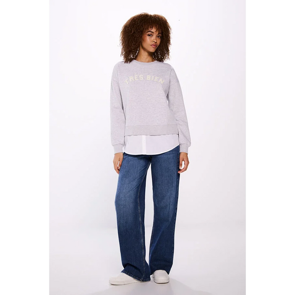 Grey Tres Bien Sweatshirt | Montivo Pakistan