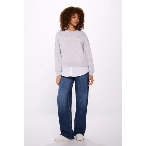 Grey Tres Bien Sweatshirt | Montivo Pakistan