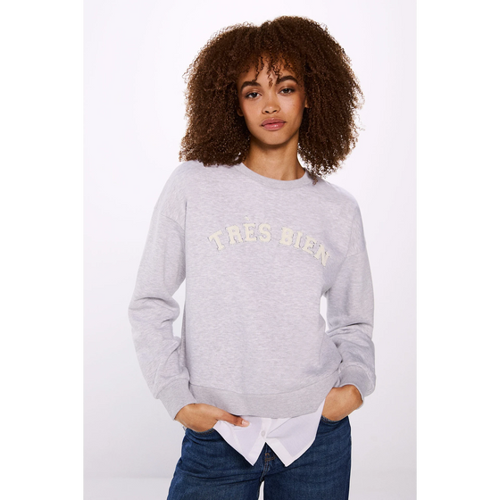 Grey Tres Bien Sweatshirt | Montivo Pakistan