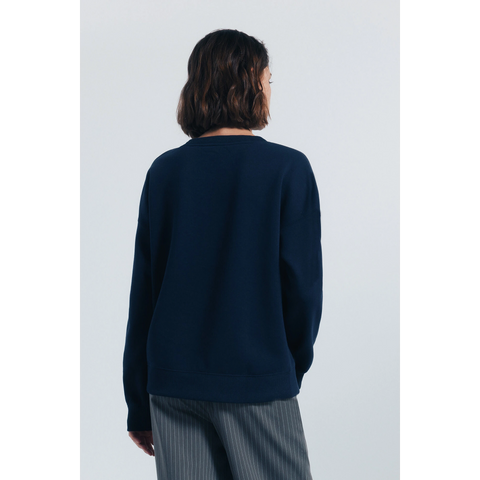 City Graphic Navy Oversized Sweatshirt | Montivo Pakistan