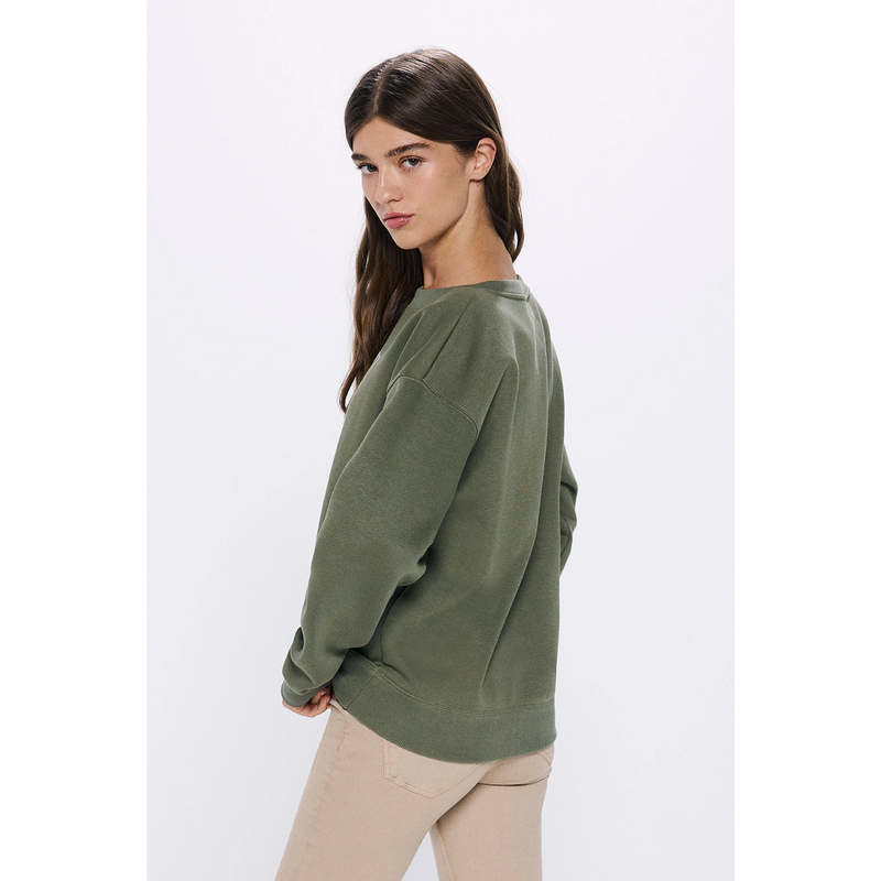 Stay Cool Olive Oversized Sweatshirt | Montivo Pakistan