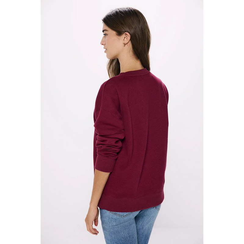 Time For Burgundy Oversized Sweatshirt | Montivo Pakistan