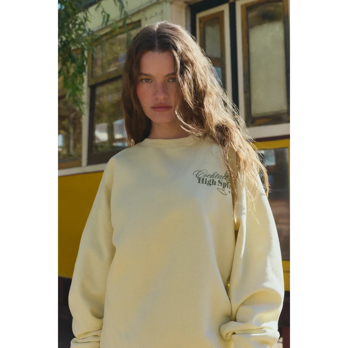 Lemon Printed Oversized Sweatshirt | Montivo Pakistan