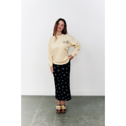 Lemon Printed Oversized Sweatshirt | Montivo Pakistan