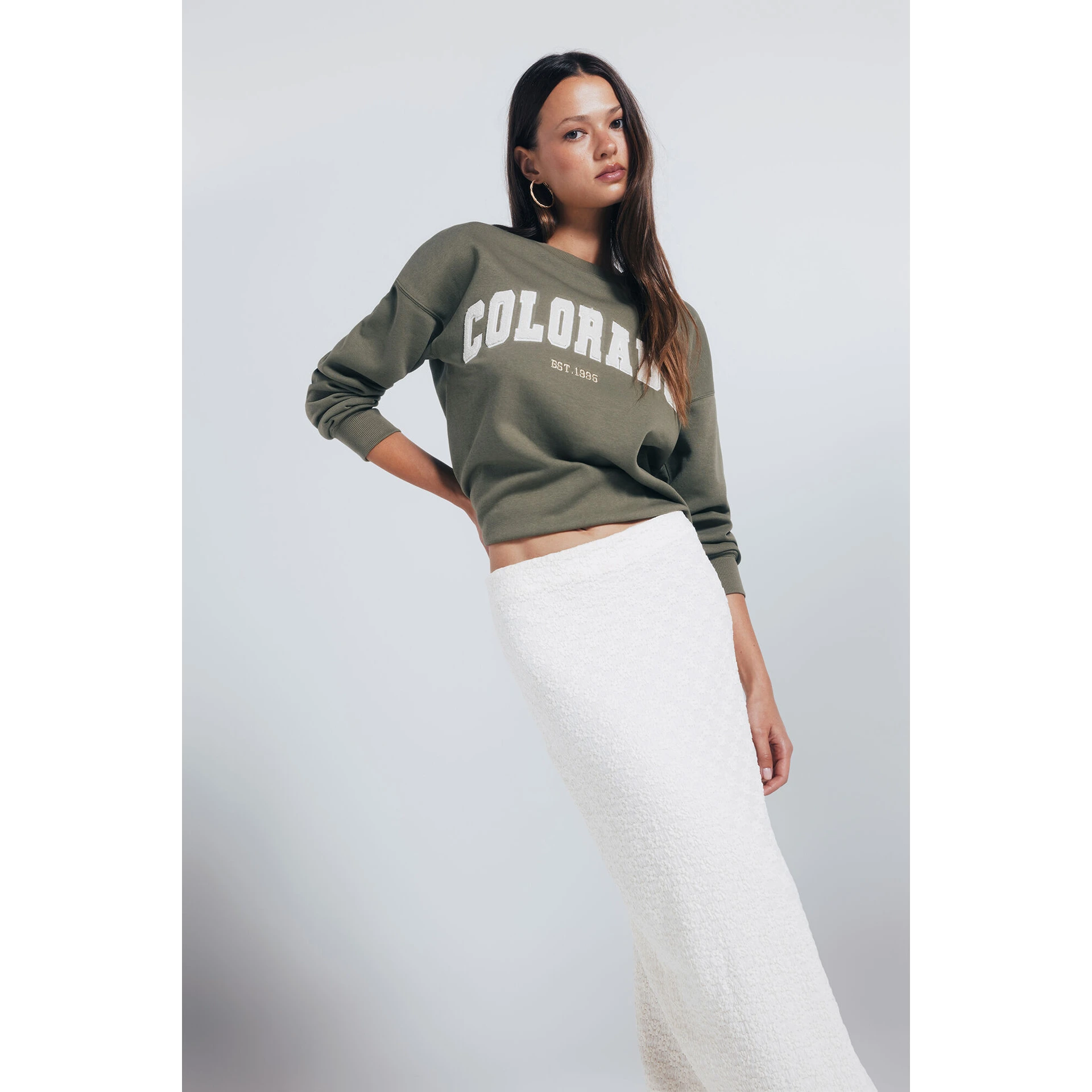 Colorado Olive Oversized Sweatshirt | Montivo Pakistan