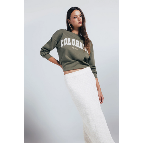 Colorado Olive Oversized Sweatshirt | Montivo Pakistan