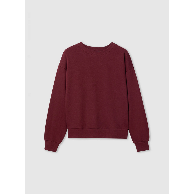 Burgundy Oversized Basic Sweatshirt | Montivo Pakistan