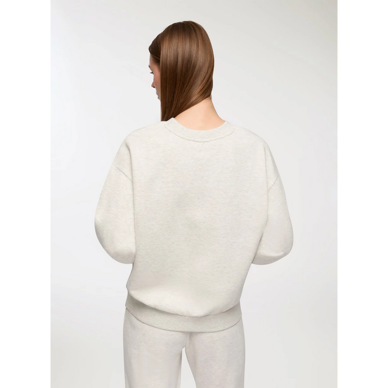 Grey Melange Oversized Basic Sweatshirt | Montivo Pakistan