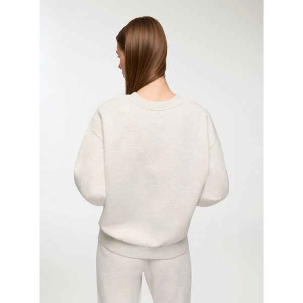Grey Melange Oversized Basic Sweatshirt | Montivo Pakistan