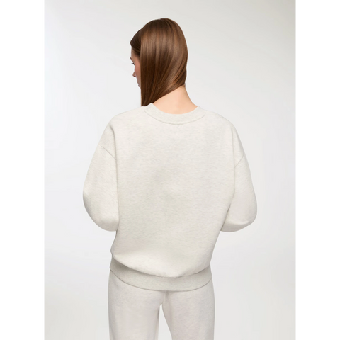 Grey Melange Oversized Basic Sweatshirt | Montivo Pakistan