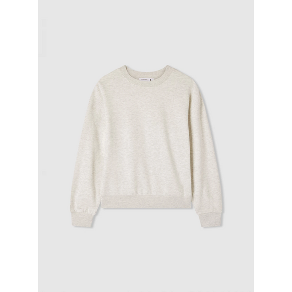 Grey Melange Oversized Basic Sweatshirt | Montivo Pakistan