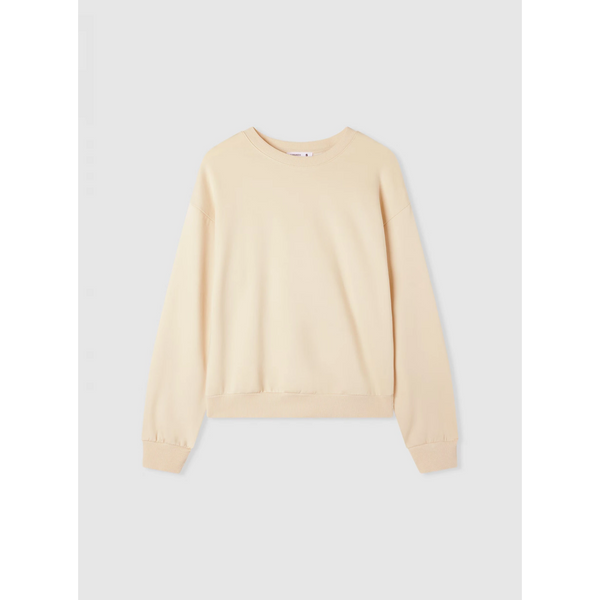Cream Oversized Basic Sweatshirt | Montivo Pakistan