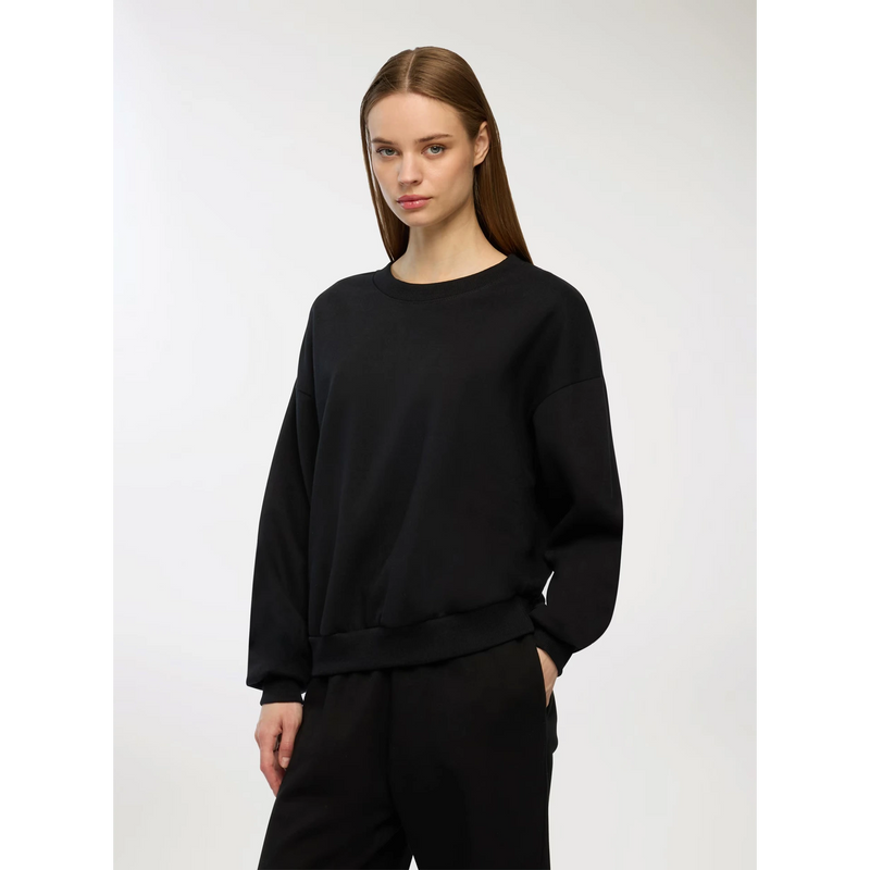 Black Oversized Basic Sweatshirt | Montivo Pakistan