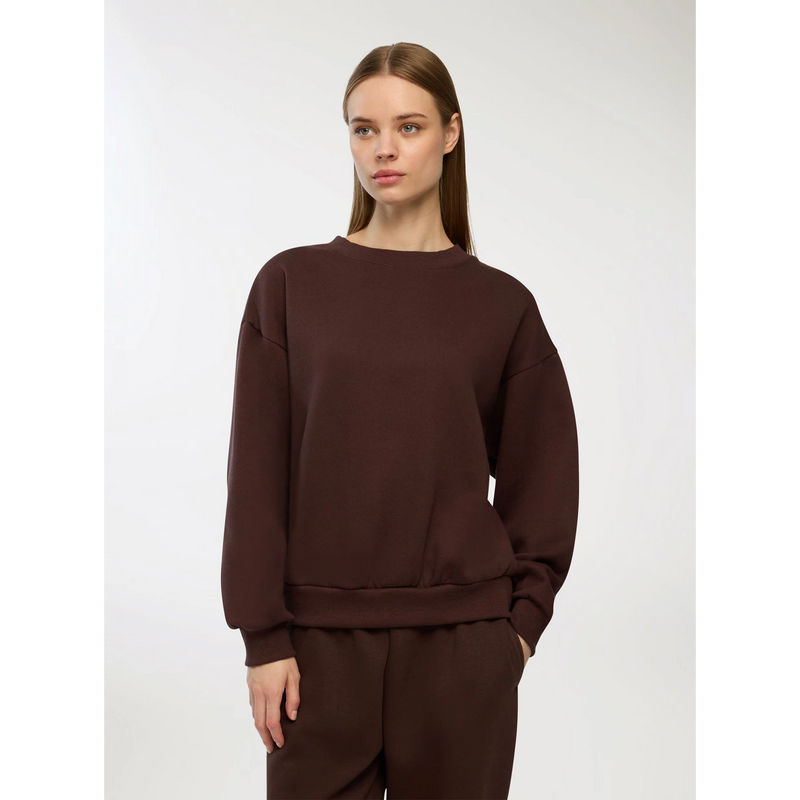 Brown Oversized Basic Sweatshirt | Montivo Pakistan