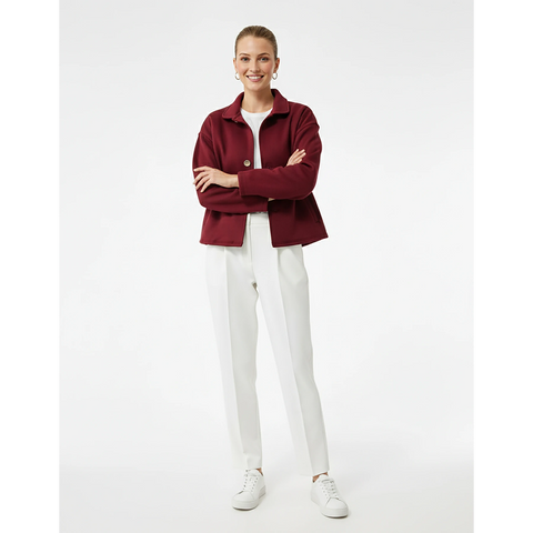 Maroon Button Down Coat Jacket | Montivo Pakistan