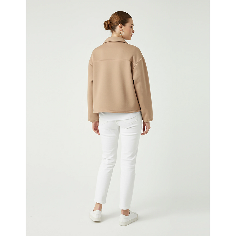 Coffee Button Down Coat Jacket | Montivo Pakistan