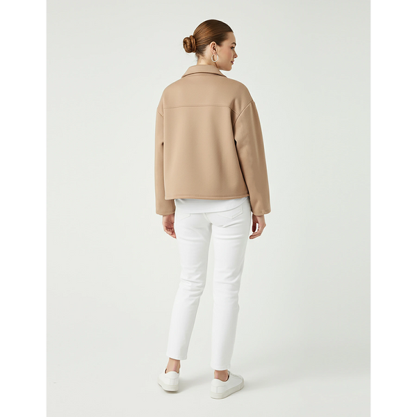 Coffee Button Down Coat Jacket | Montivo Pakistan