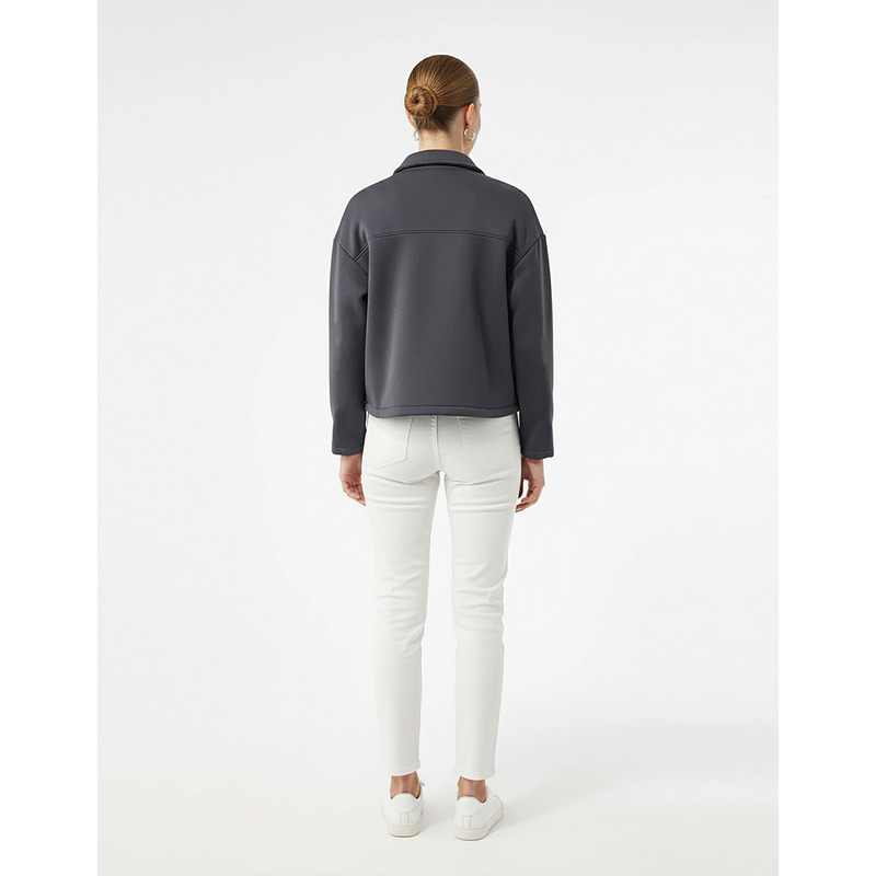 Dark Grey Button Down Coat Jacket | Montivo Pakistan