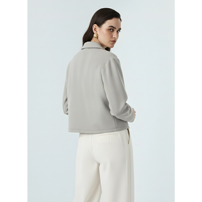 Grey Zipper Coat Jacket | Montivo Pakistan