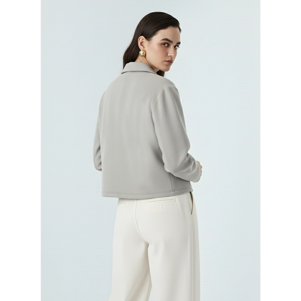 Grey Zipper Coat Jacket | Montivo Pakistan