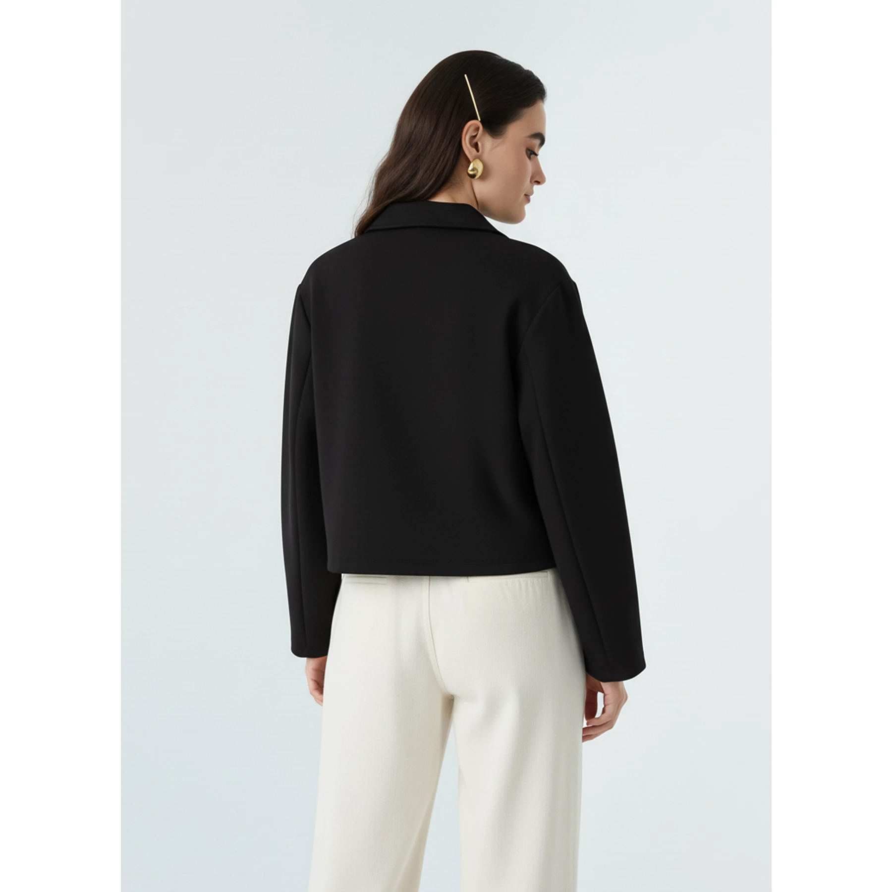 Black Zipper Coat Jacket | Montivo Pakistan