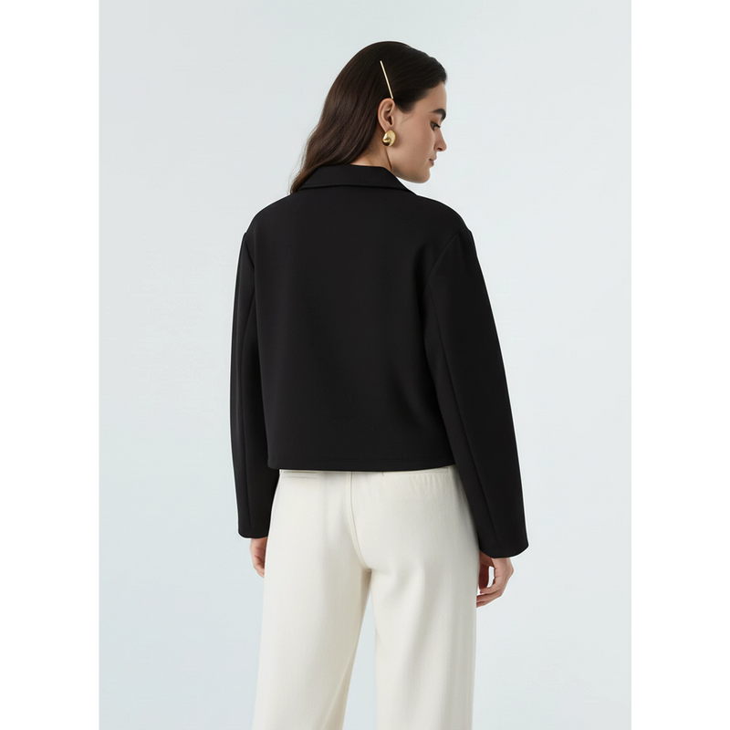 Black Zipper Coat Jacket | Montivo Pakistan