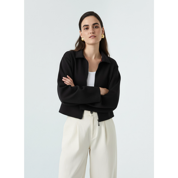 Black Zipper Coat Jacket | Montivo Pakistan