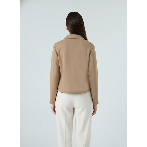 Brown Zipper Coat Jacket | Montivo Pakistan