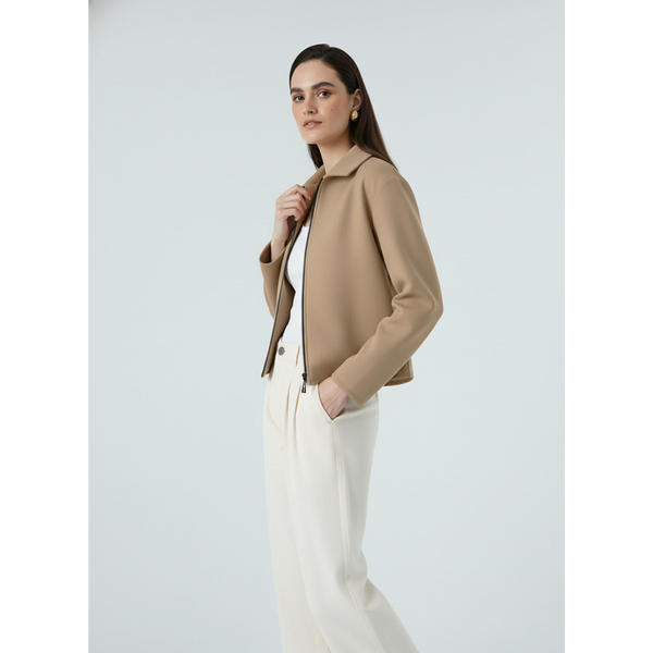 Brown Zipper Coat Jacket | Montivo Pakistan