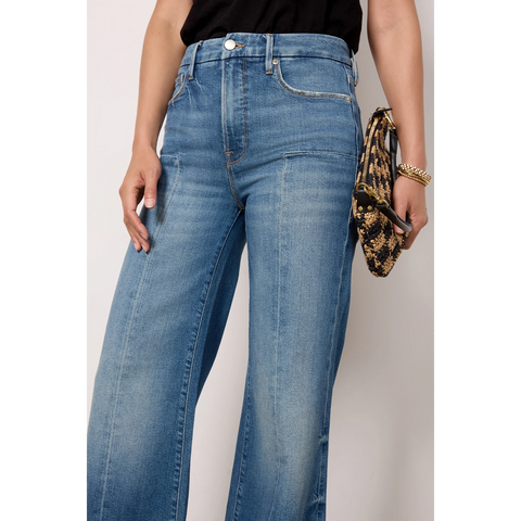 Palazzo Wide Leg Seamed Jeans | Montivo Pakistan