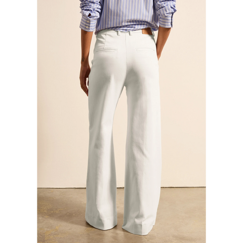 White Palazzo Flared Wide Leg Jeans | Montivo Pakistan