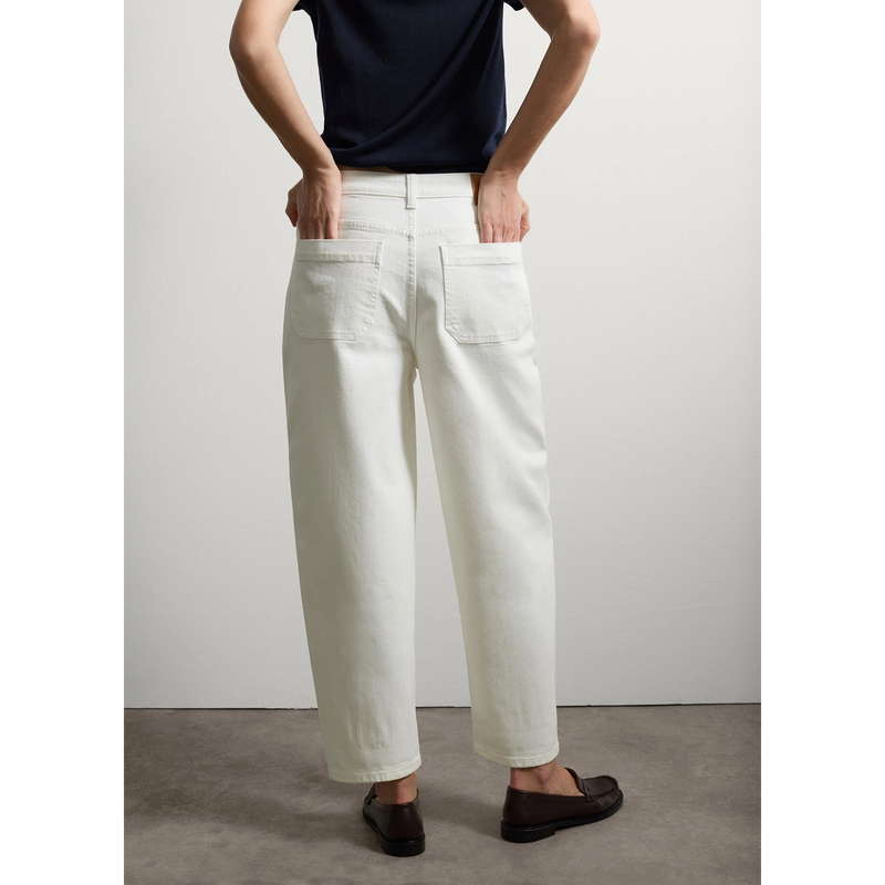 White Baggy Balloon Fit Jeans | Montivo Pakistan