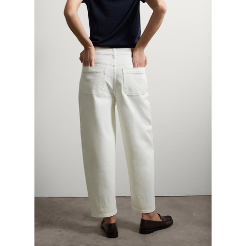 White Baggy Balloon Fit Jeans | Montivo Pakistan