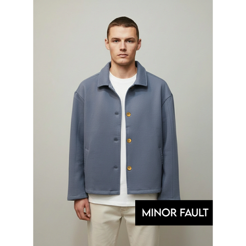 (Minor Fault) Blue Button Down Coat