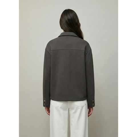 Grey Button Down Coat