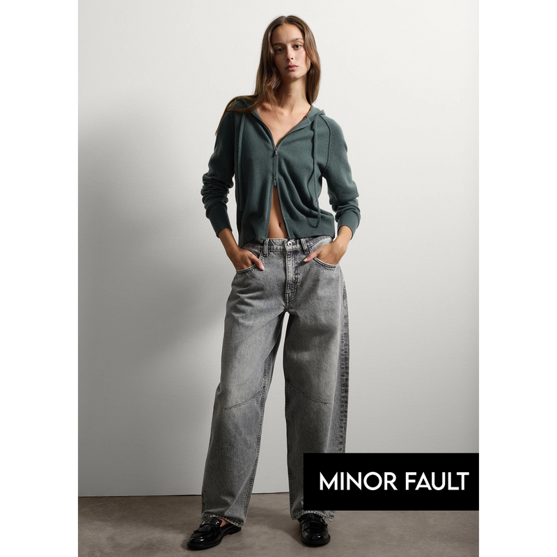 (Minor Fault) Grey Balloon Jeans | Montivo Pakistan