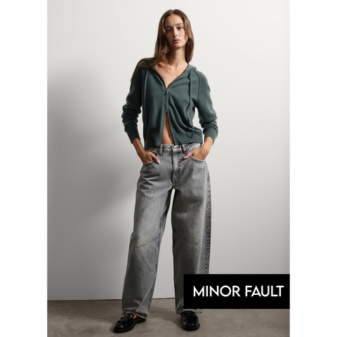 (Minor Fault) Grey Balloon Jeans | Montivo Pakistan