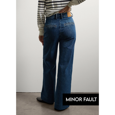 (Minor Fault) Blue Wide Leg jeans | Montivo Pakistan