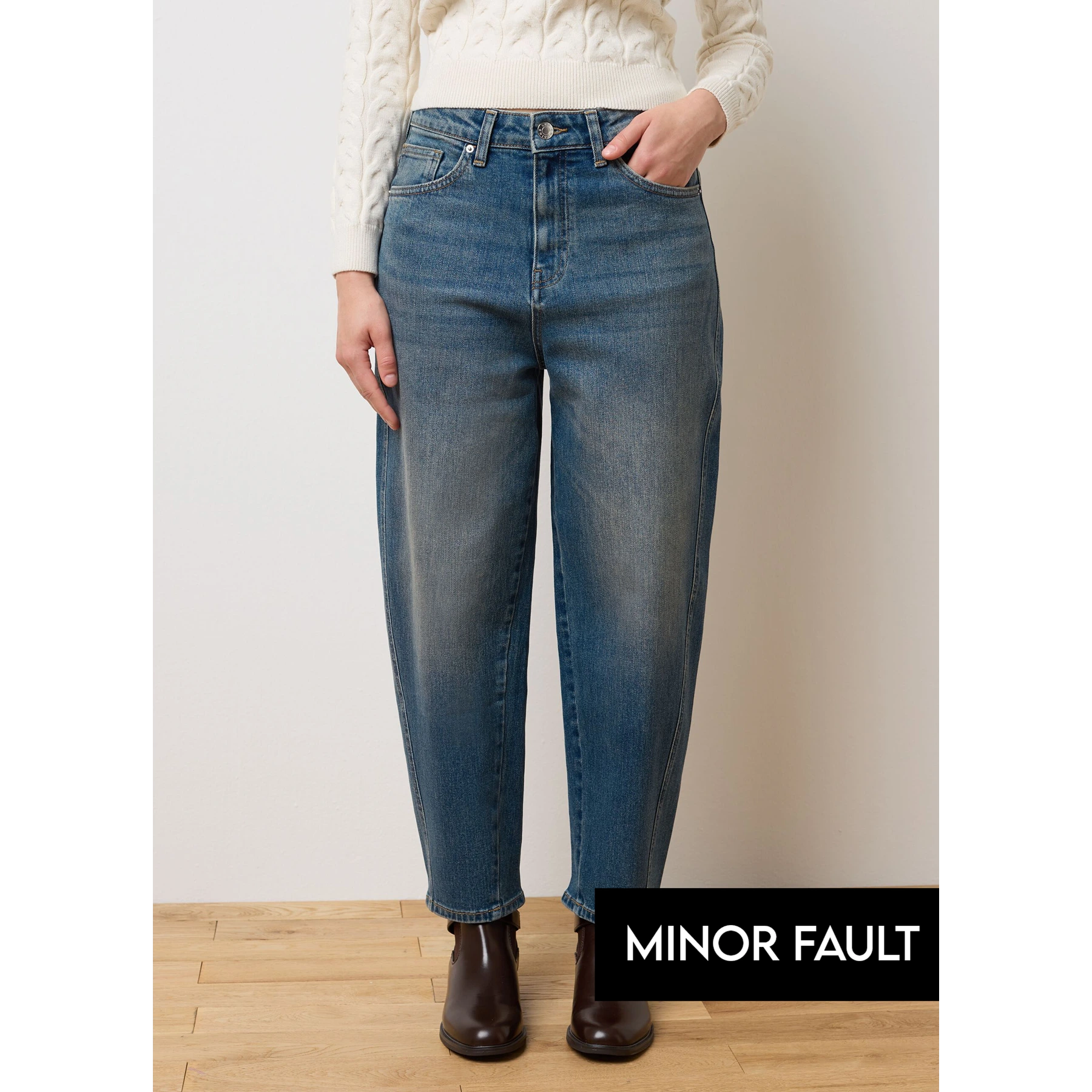 (Minor Fault) Vintage Balloon Jeans with Stretch | Montivo Pakistan
