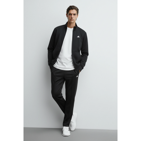 Black Mock Neck Sports Zipper | Montivo Pakistan