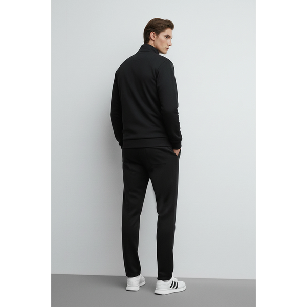 Black Mock Neck Sports Zipper | Montivo Pakistan